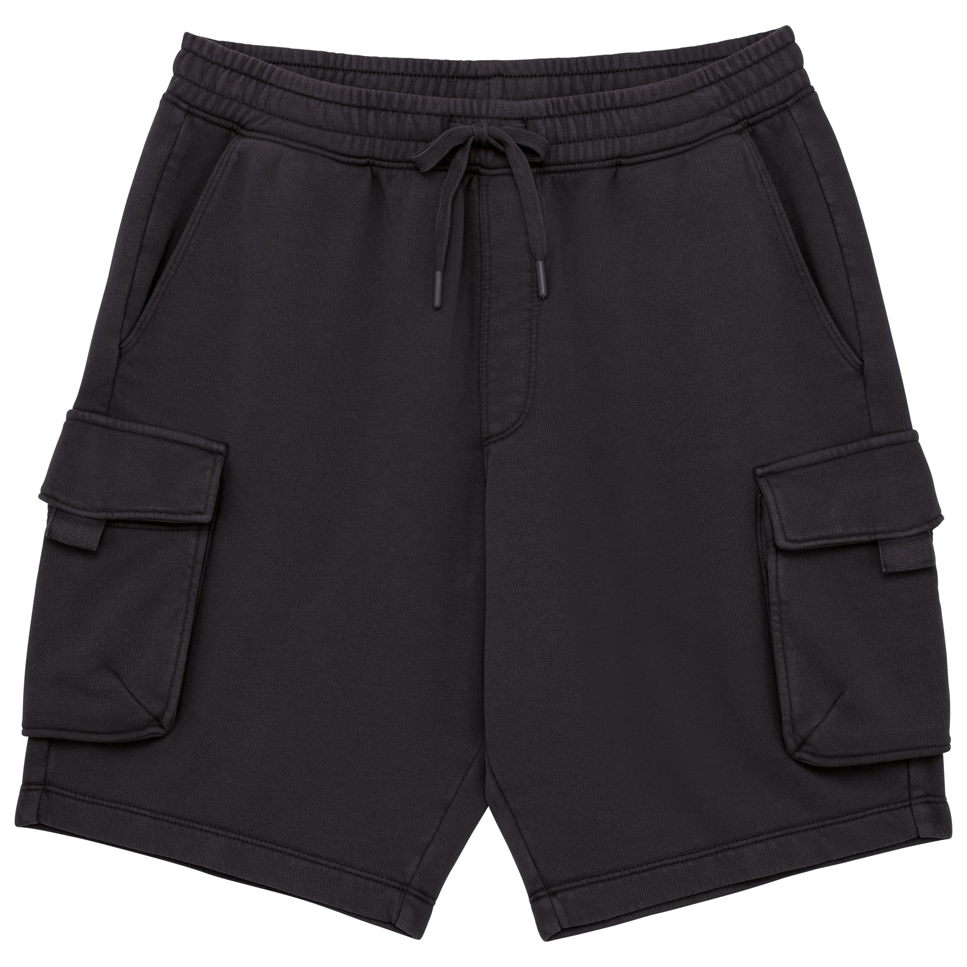 Duurzame verwassen herencargoshort van French Terry