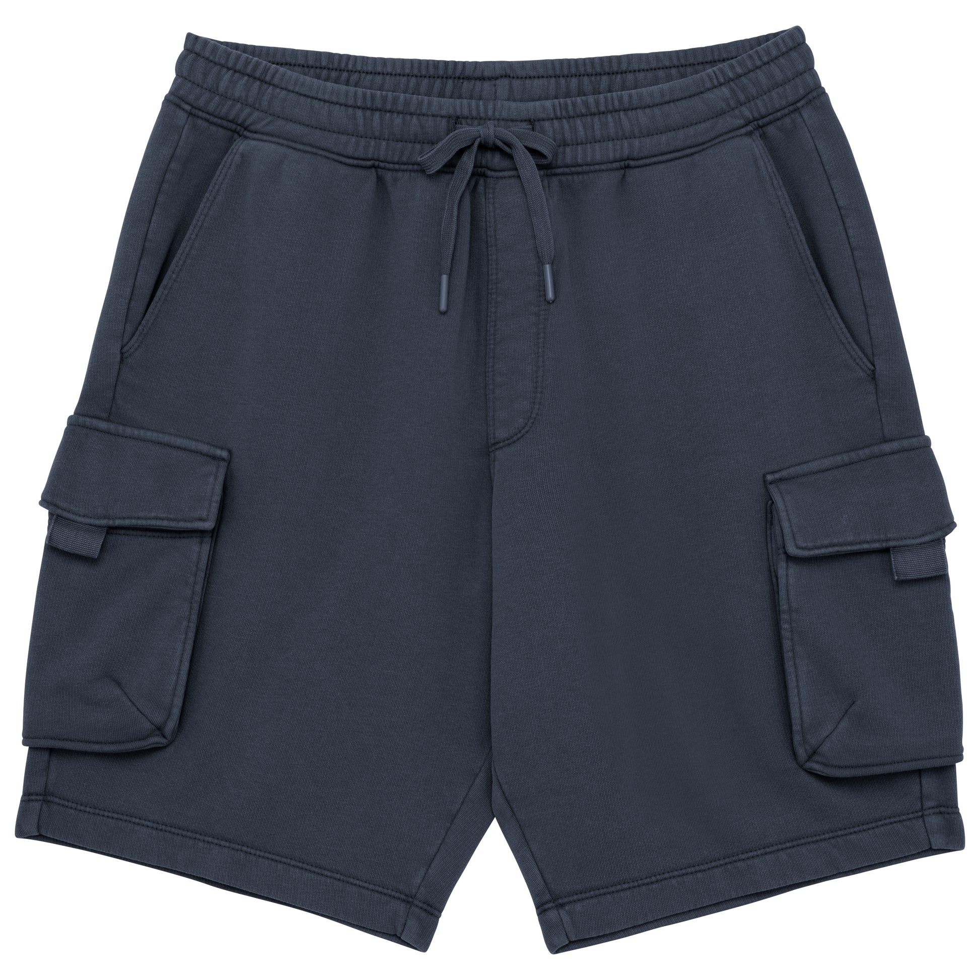 Duurzame verwassen herencargoshort van French Terry
