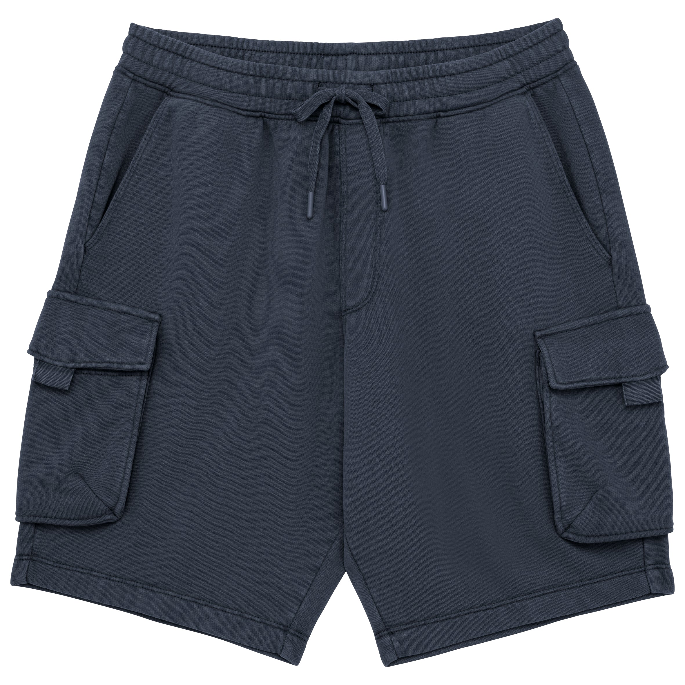 Duurzame verwassen herencargoshort van French Terry