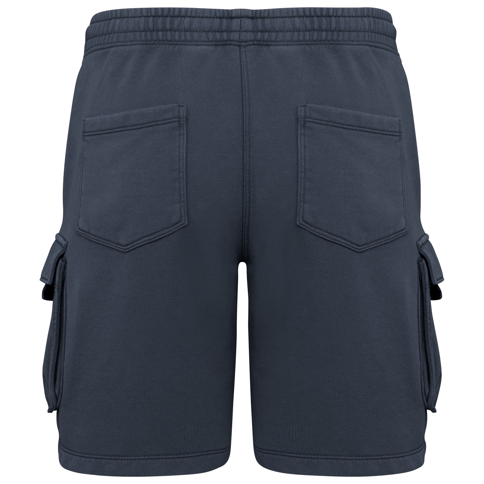 Duurzame verwassen herencargoshort van French Terry