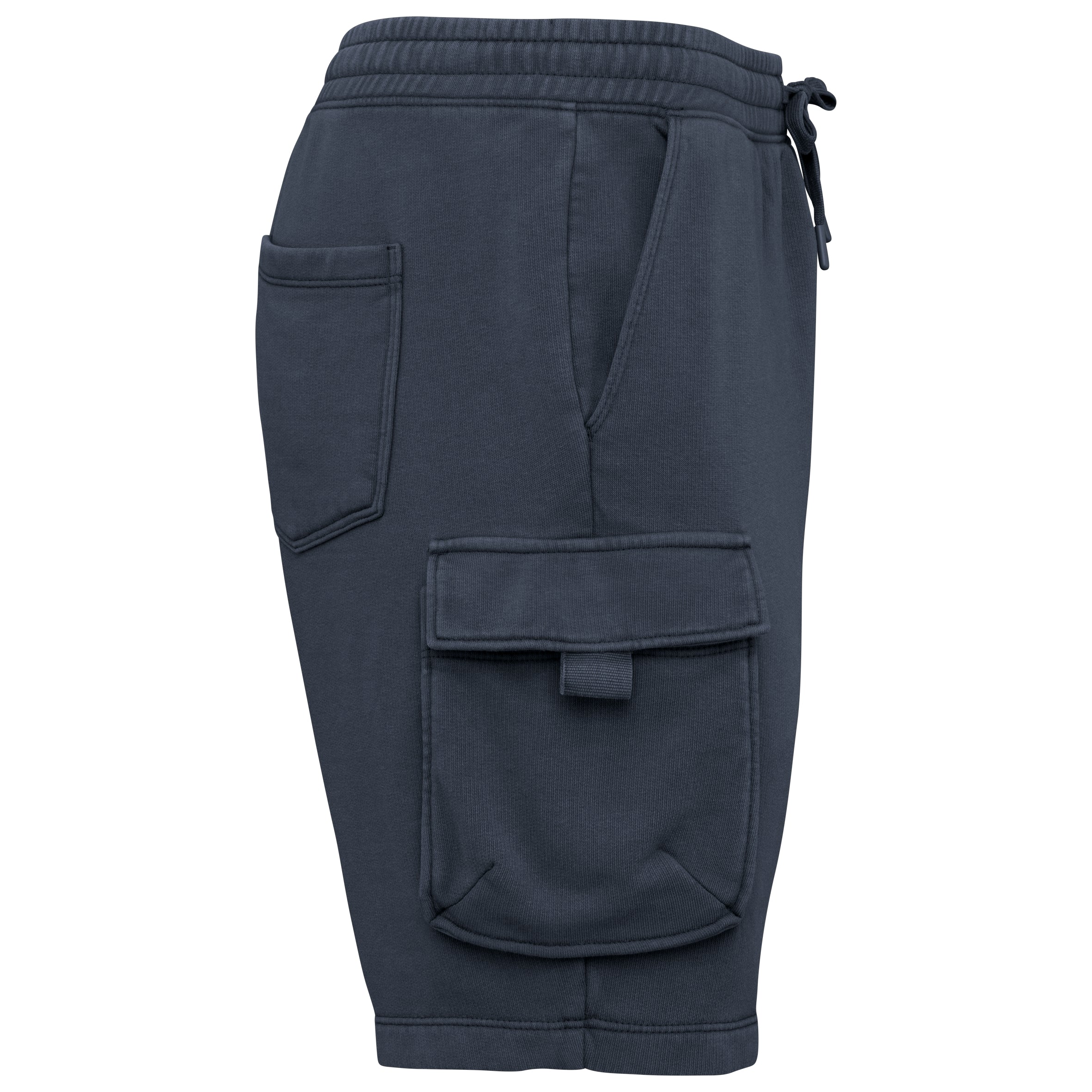 Duurzame verwassen herencargoshort van French Terry