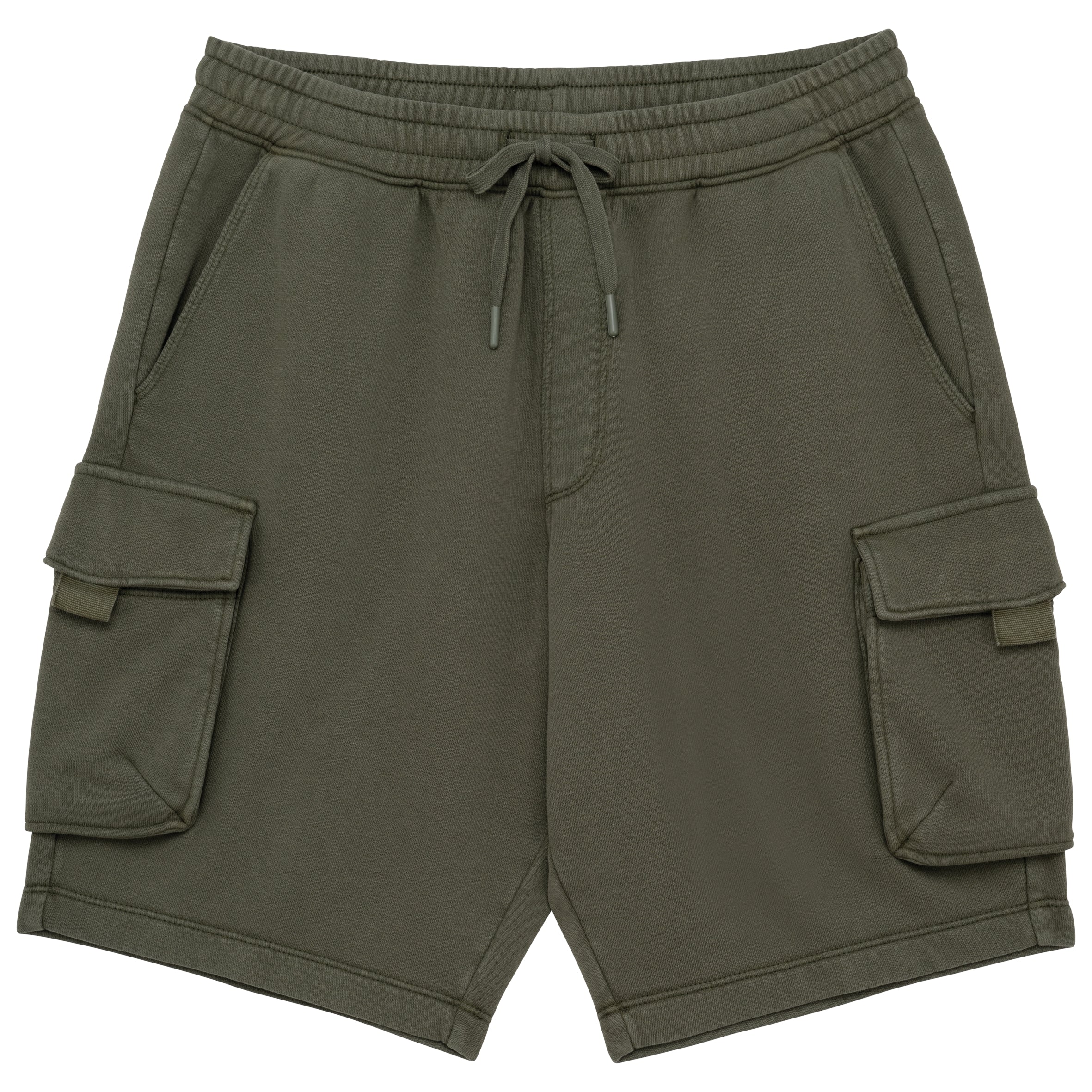 Duurzame verwassen herencargoshort van French Terry