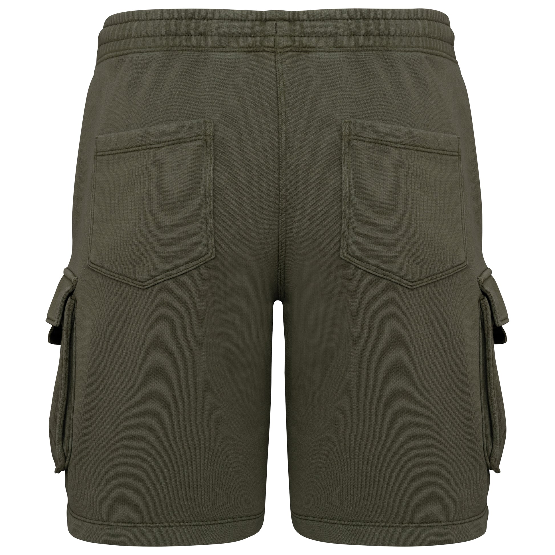 Duurzame verwassen herencargoshort van French Terry