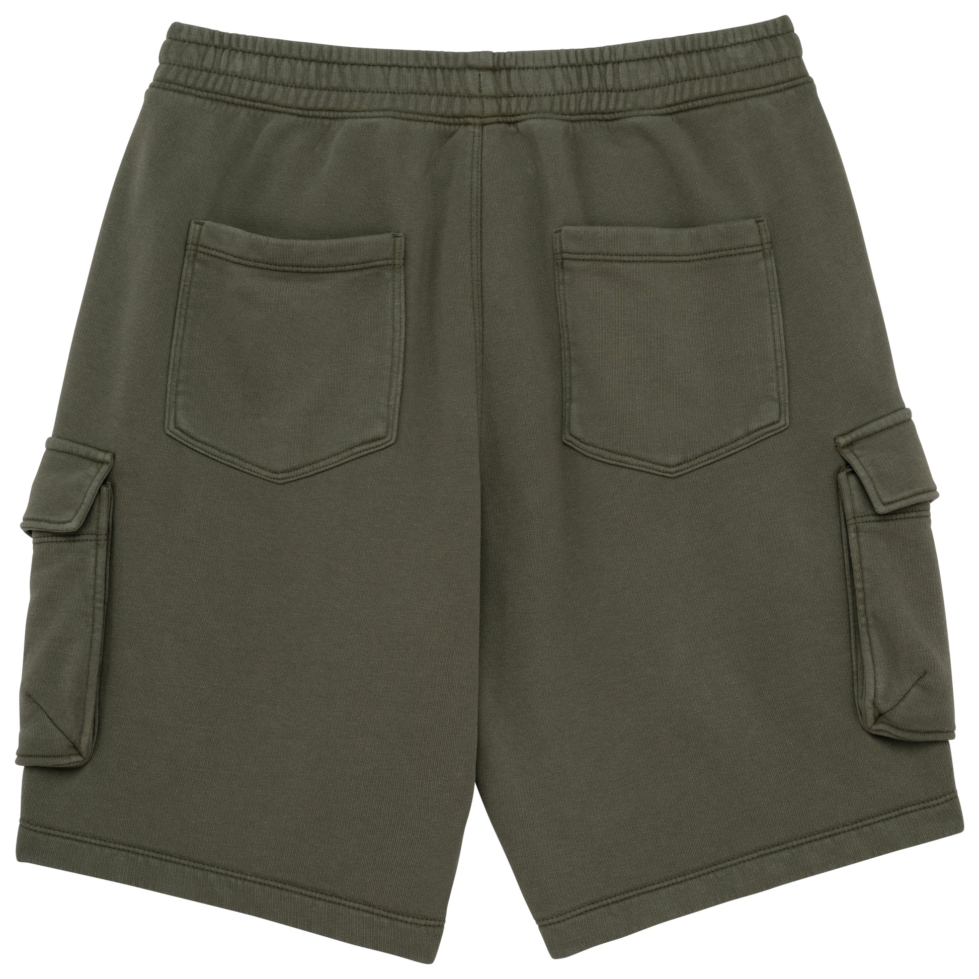 Duurzame verwassen herencargoshort van French Terry