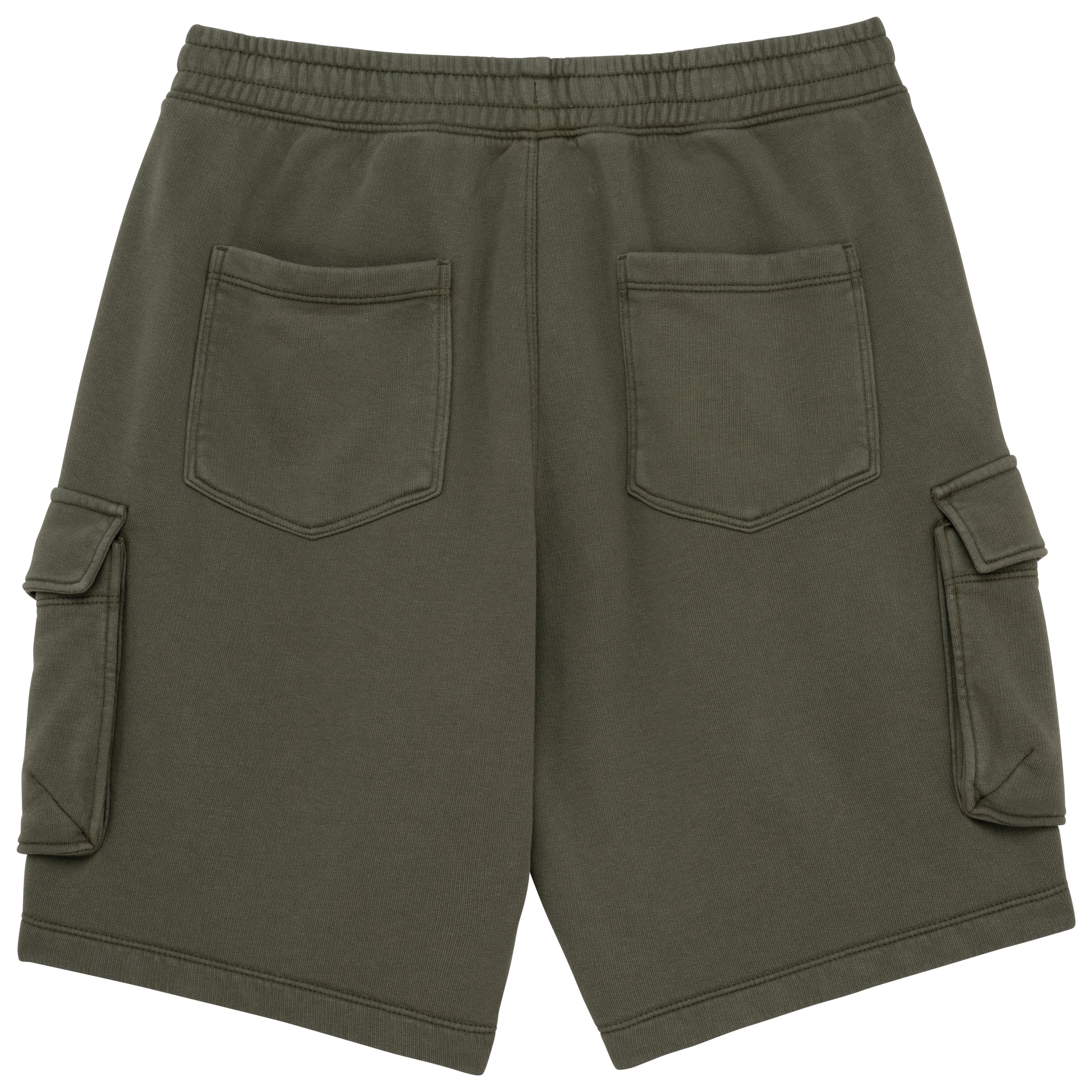 Duurzame verwassen herencargoshort van French Terry