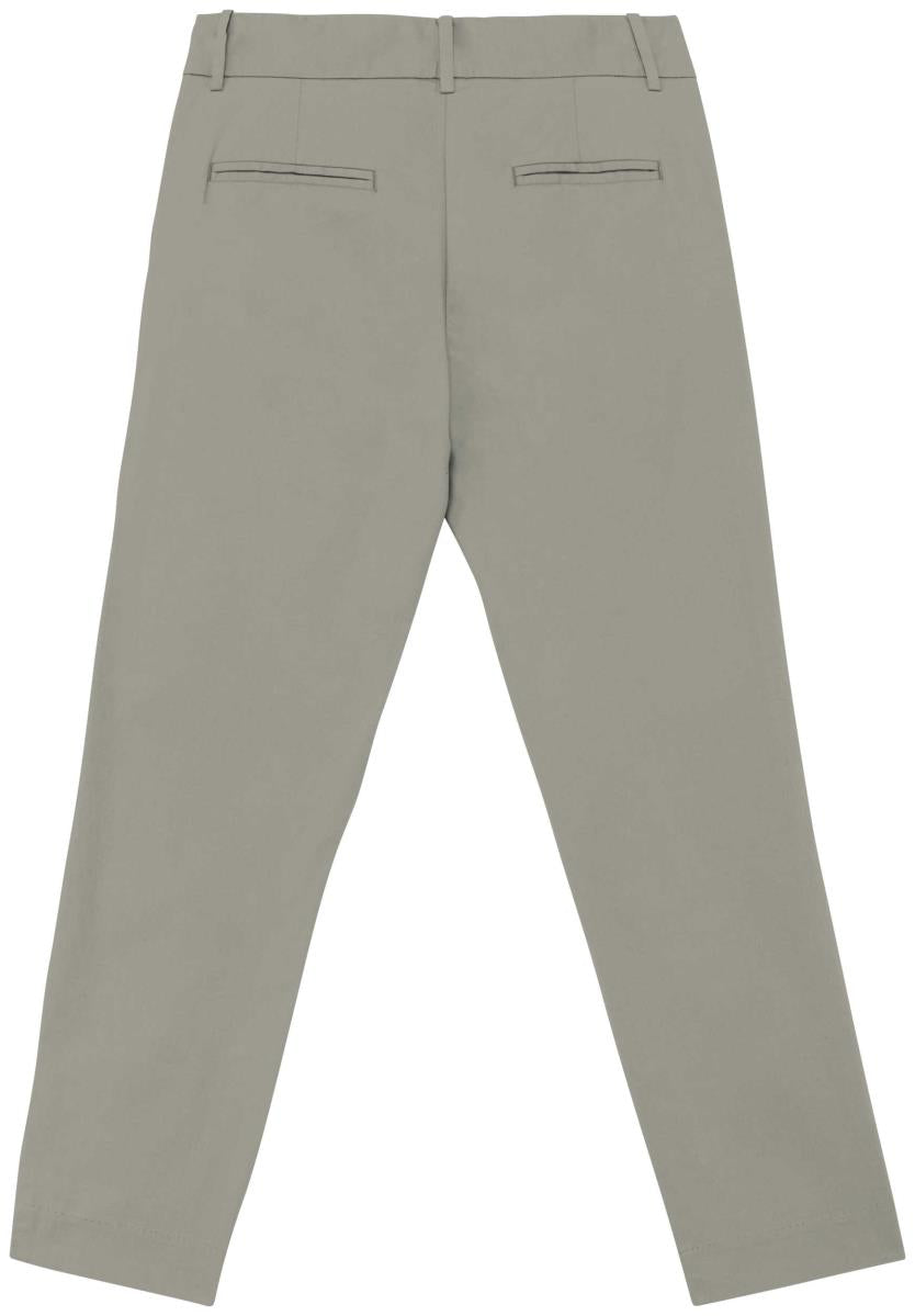 Ecologische enkellange chinobroek dames