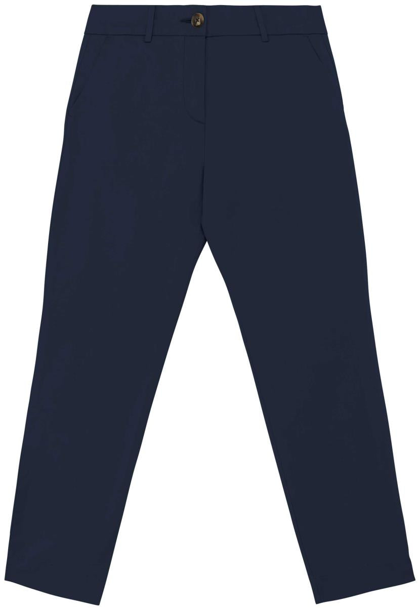 Ecologische enkellange chinobroek dames