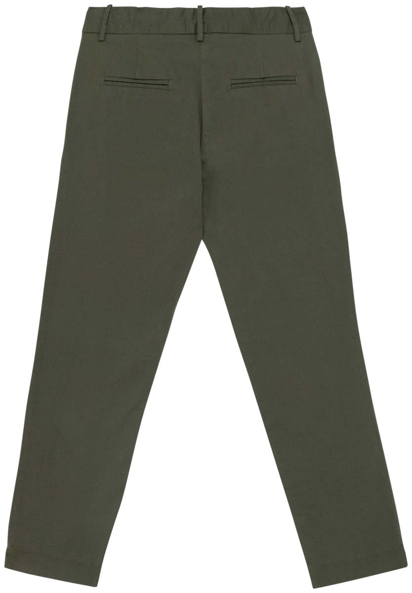 Ecologische enkellange chinobroek dames