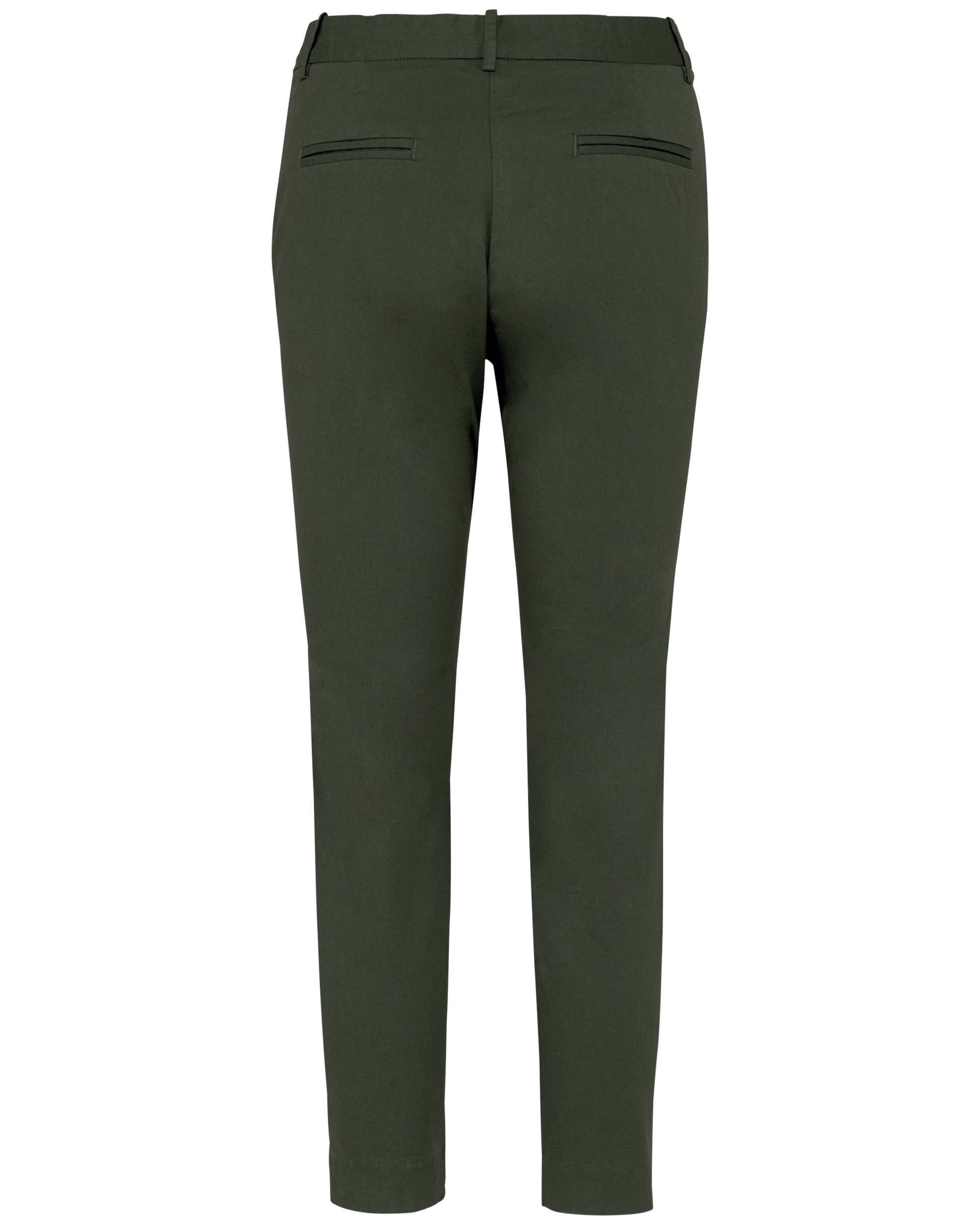 Ecologische enkellange chinobroek dames