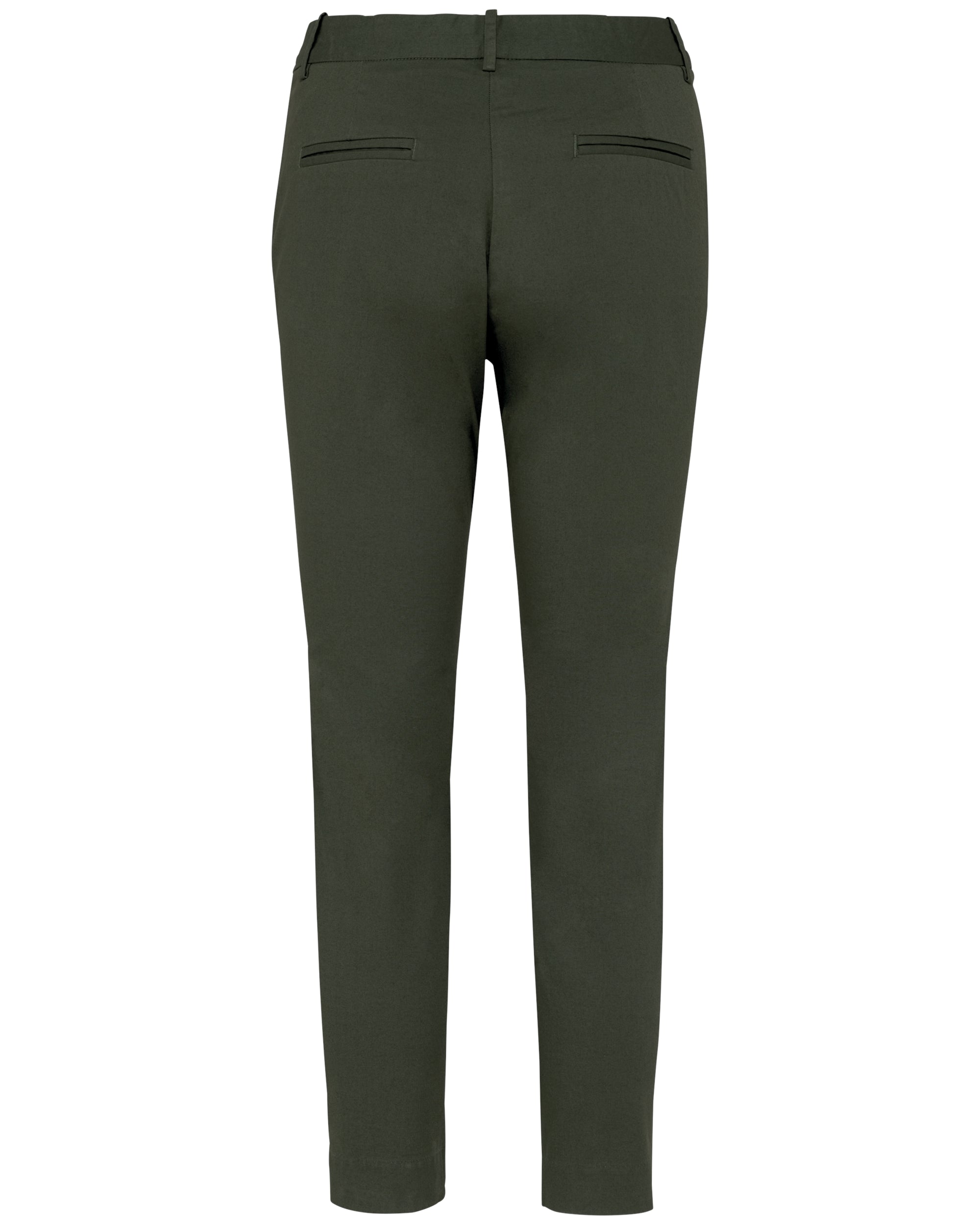 Ecologische enkellange chinobroek dames