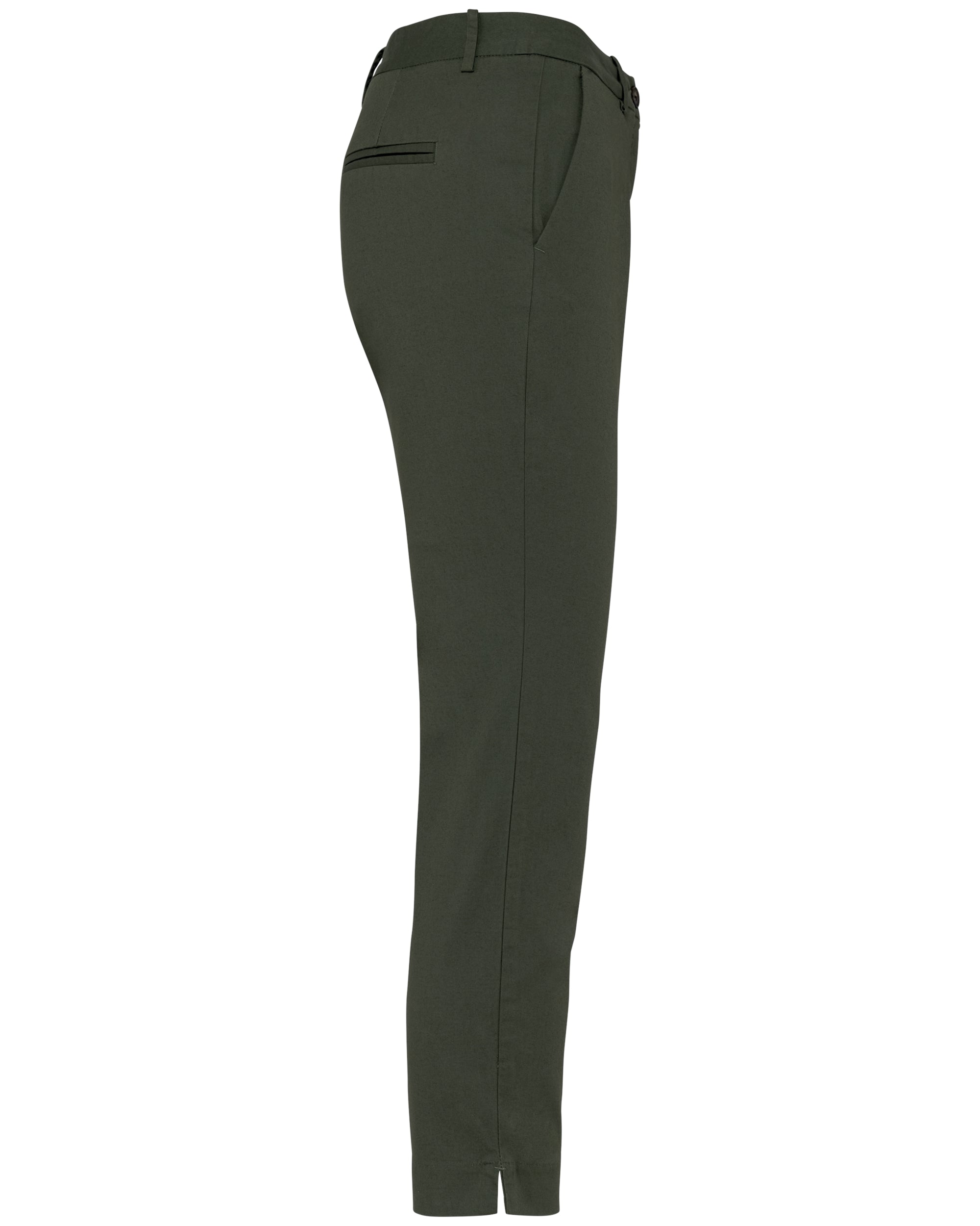 Ecologische enkellange chinobroek dames