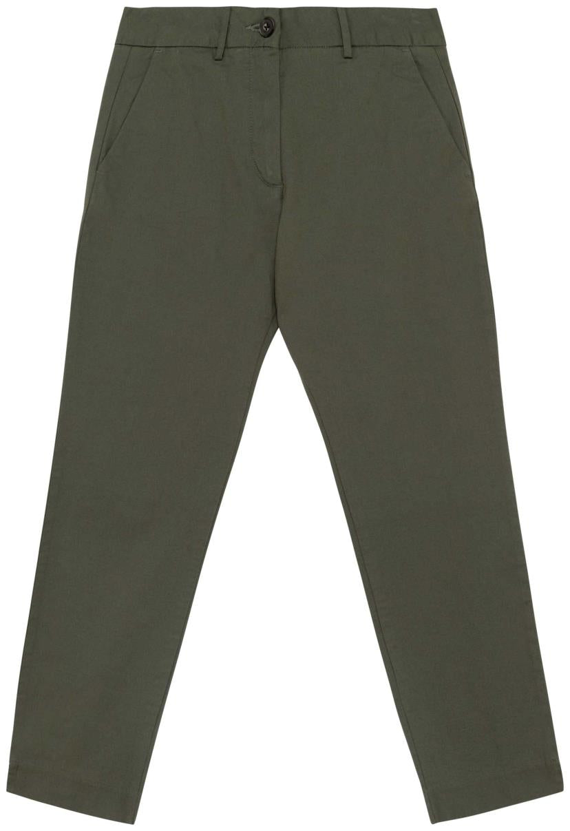 Ecologische enkellange chinobroek dames