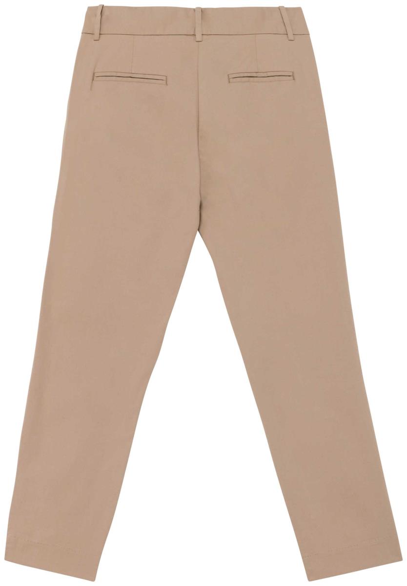 Ecologische enkellange chinobroek dames