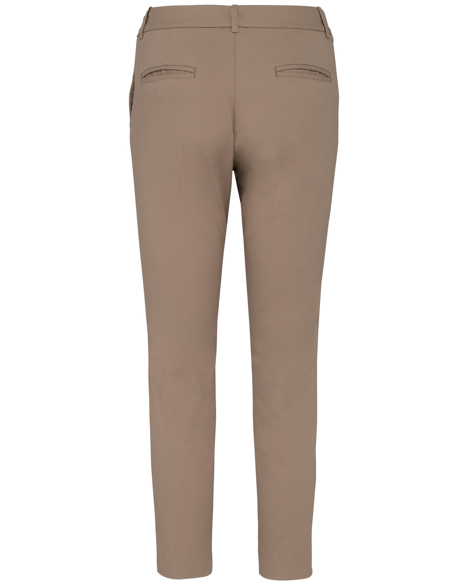 Ecologische enkellange chinobroek dames