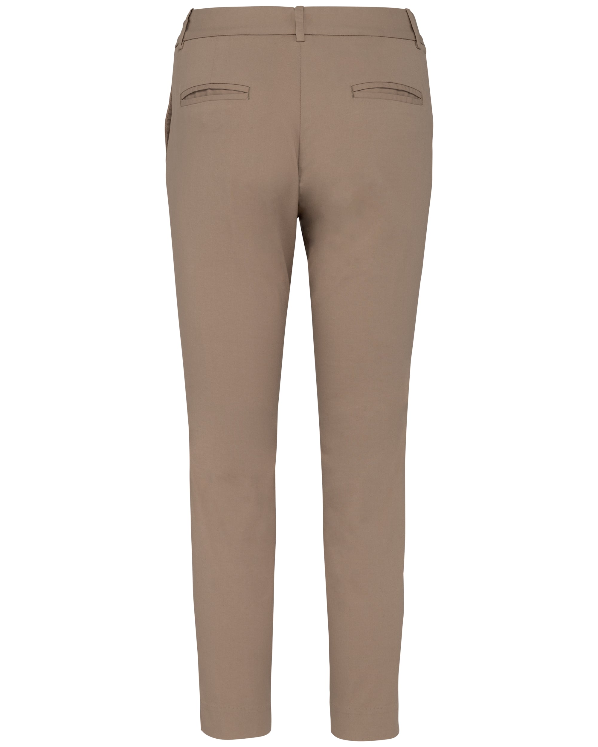 Ecologische enkellange chinobroek dames
