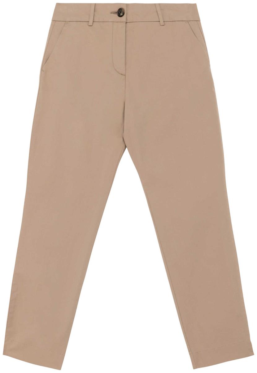 Ecologische enkellange chinobroek dames