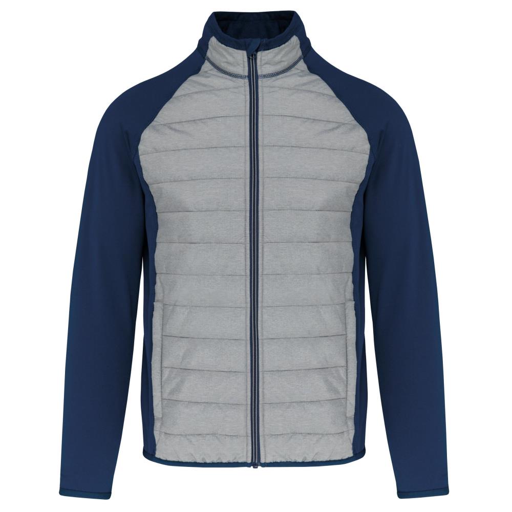 Sportjas in twee stoffen