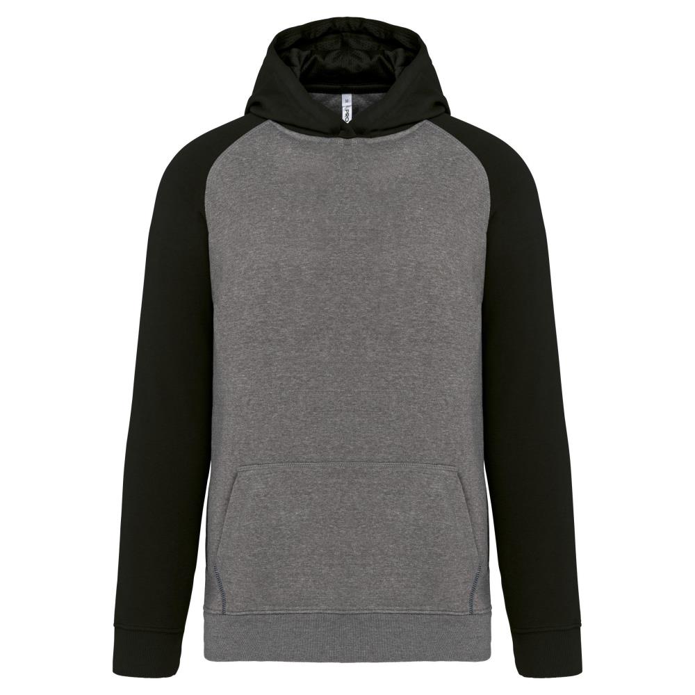 Tweekleurige sweater met capuchon kids
