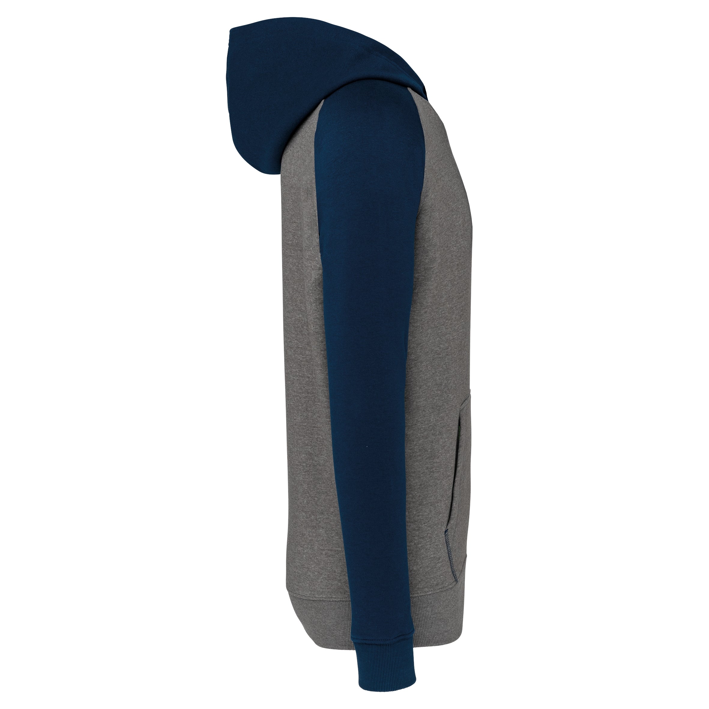 Tweekleurige sweater met capuchon kids