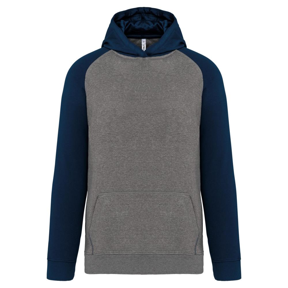 Tweekleurige sweater met capuchon kids