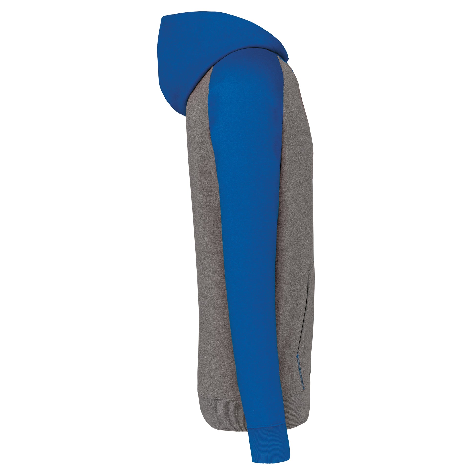 Tweekleurige sweater met capuchon kids