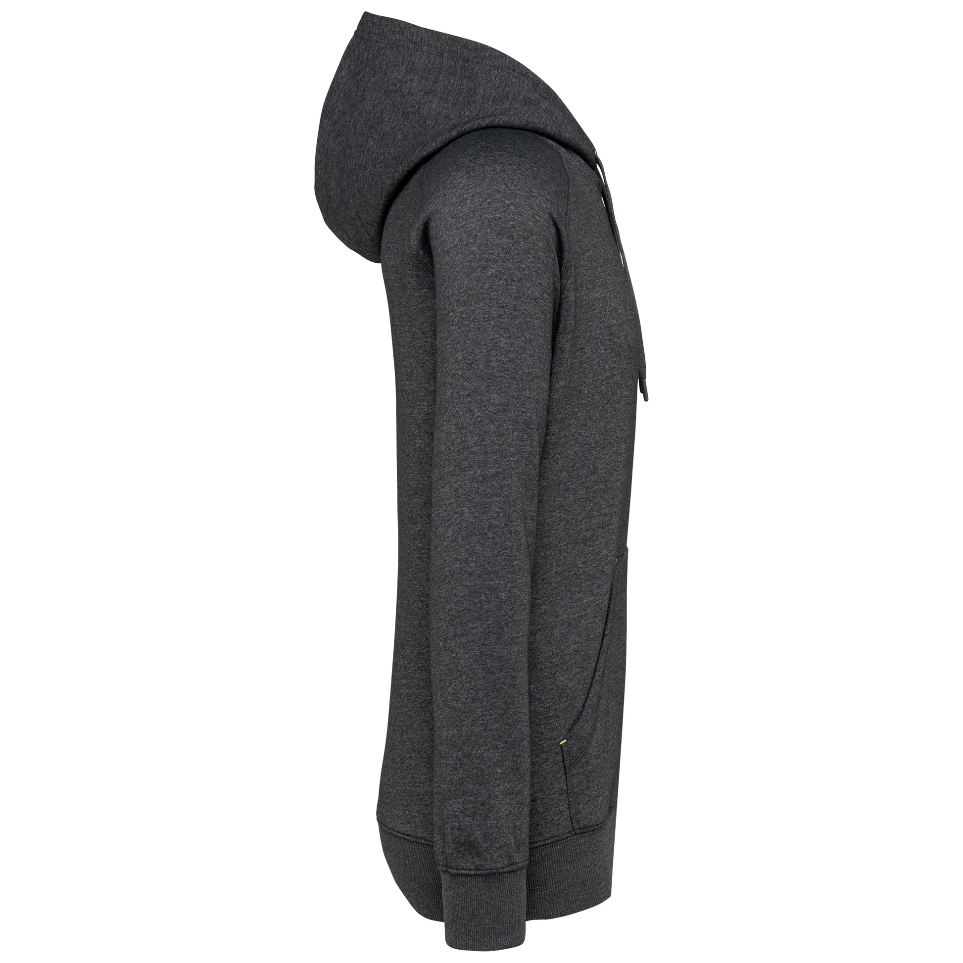 Unisex zipped fleece hoodie