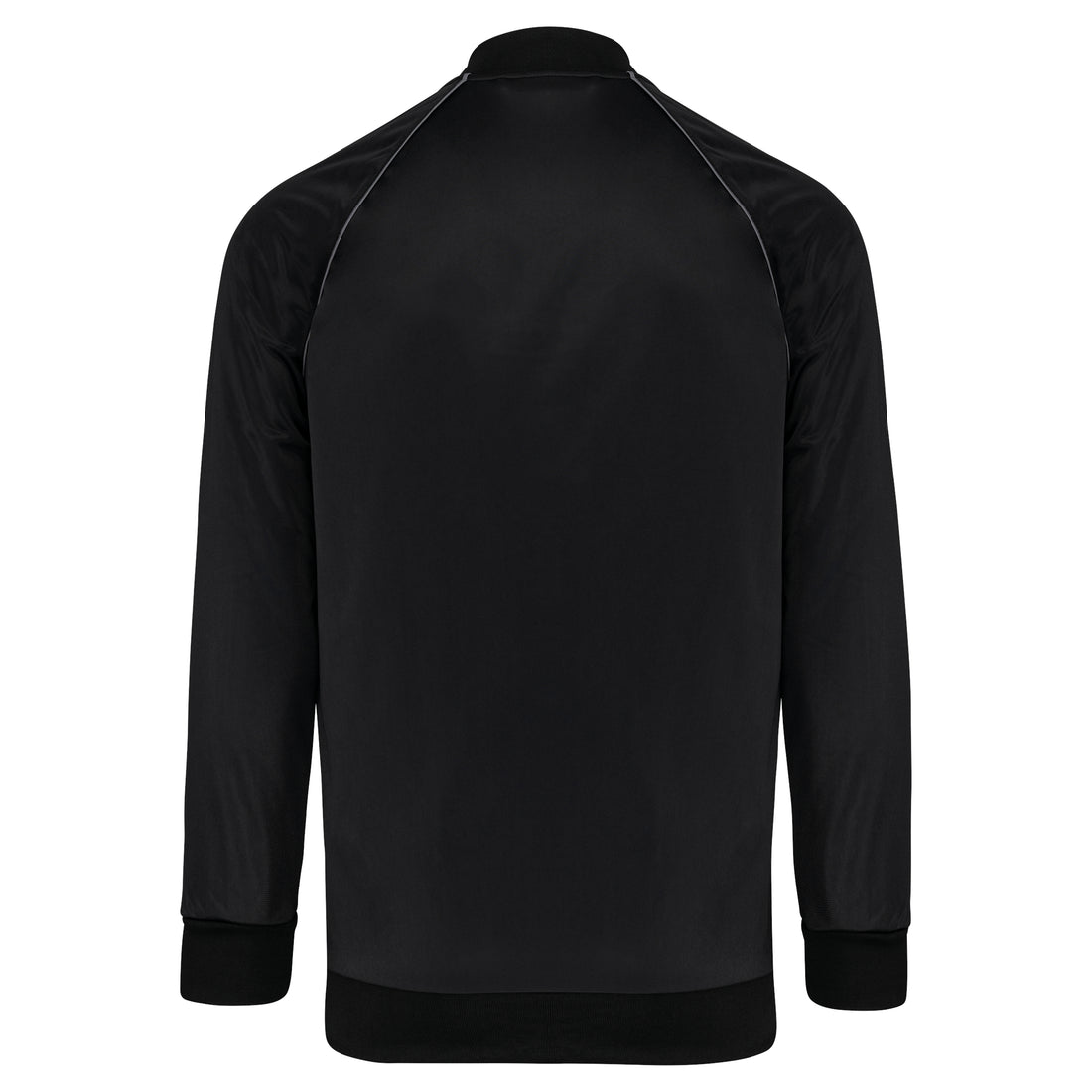 Unisex trainingsjas met rits en biesje
