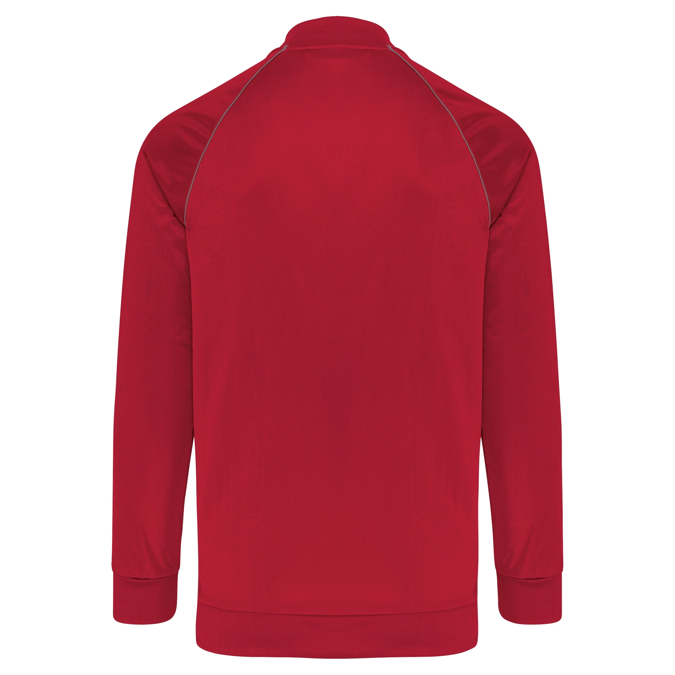 Unisex trainingsjas met rits en biesje