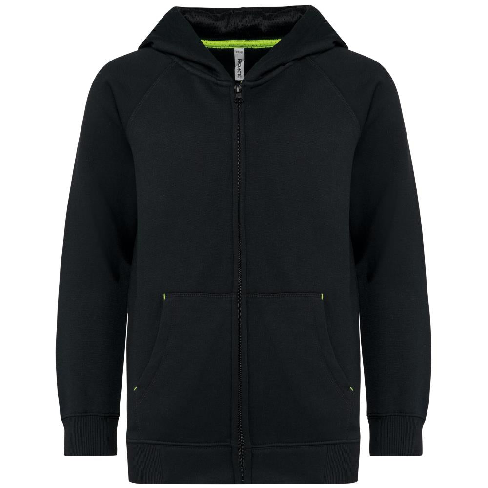 Kids zipped fleece hoodie
