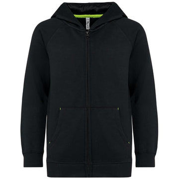 Kids zipped fleece hoodie