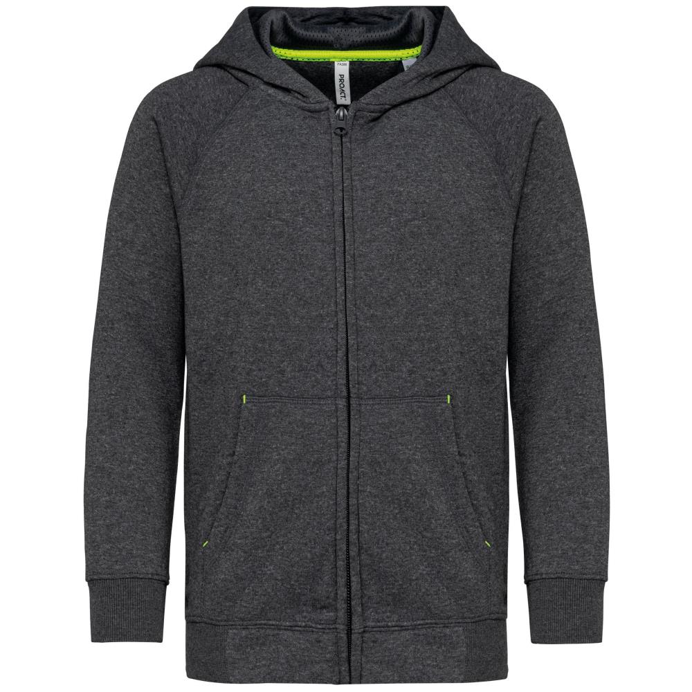 Kids zipped fleece hoodie