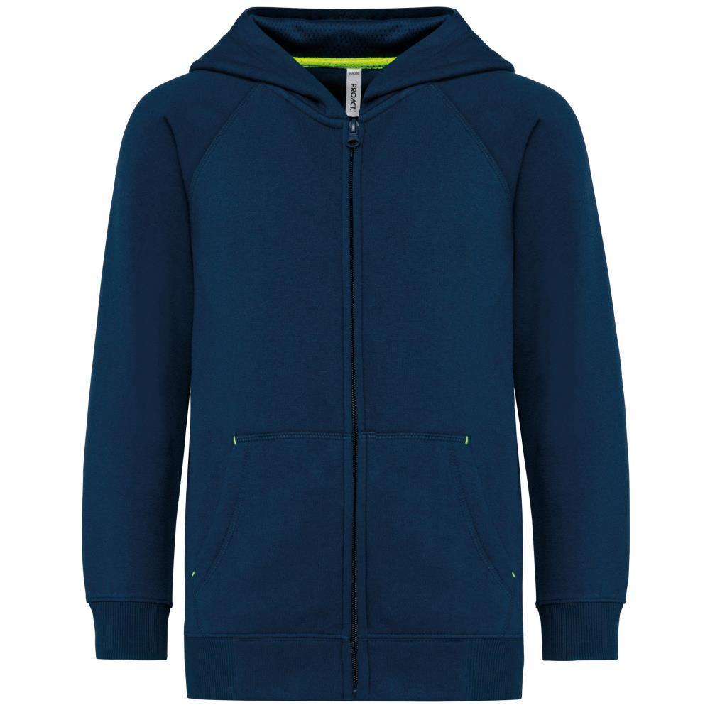 Kids zipped fleece hoodie