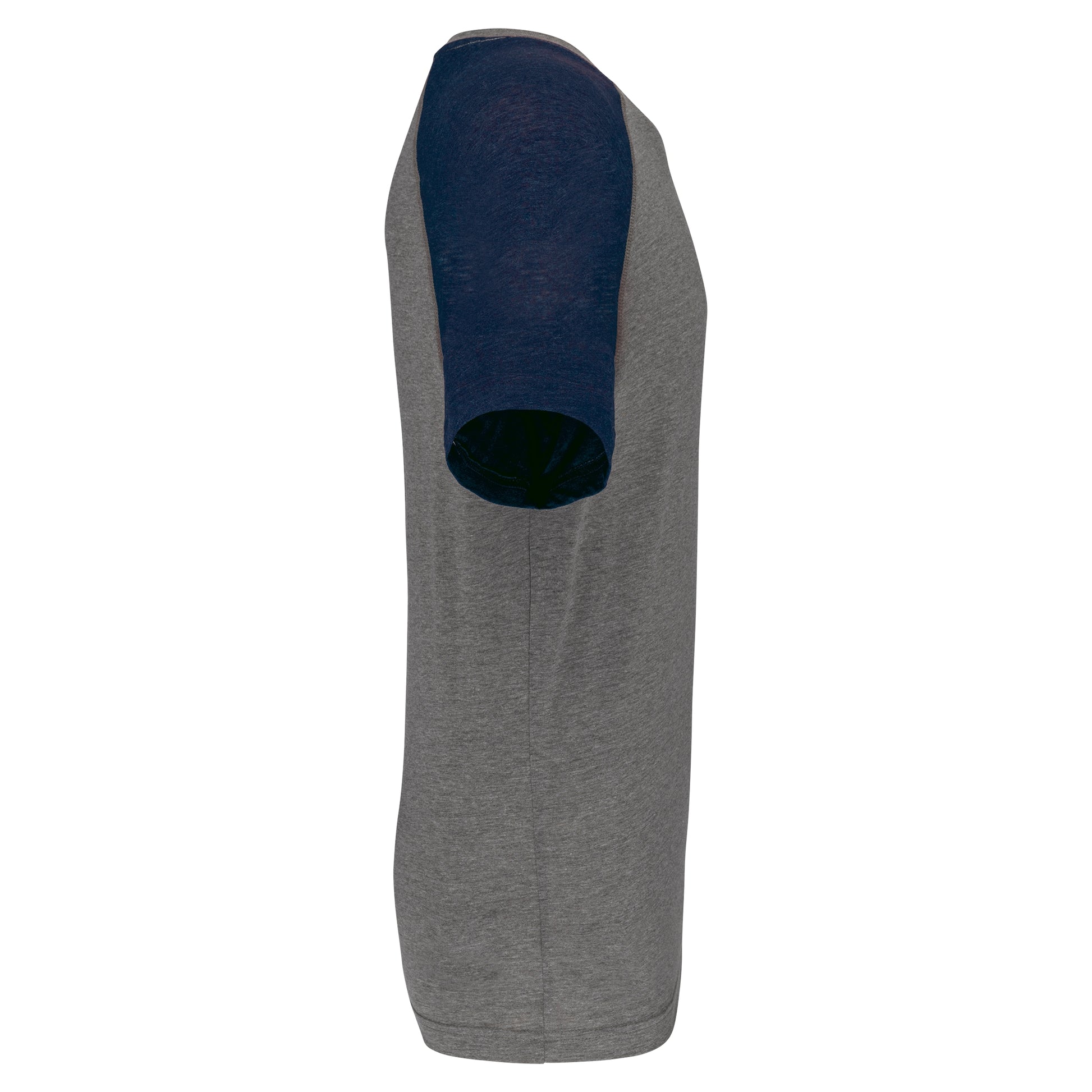 Tweekleurig sport-t-shirt met korte mouwen volwassene