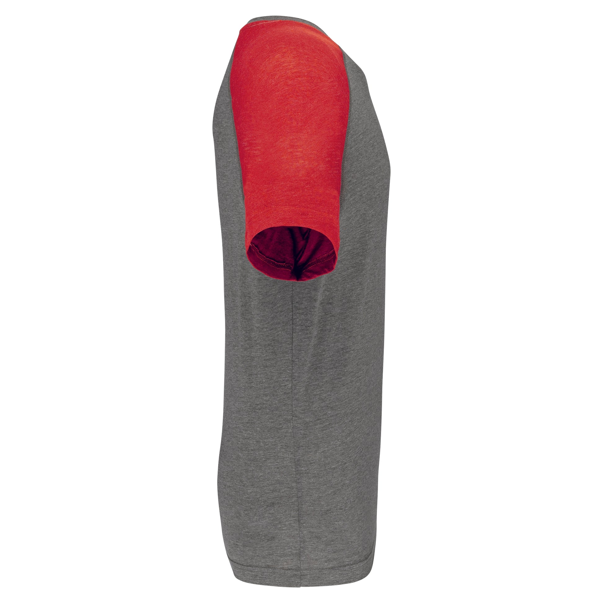 Tweekleurig sport-t-shirt met korte mouwen volwassene