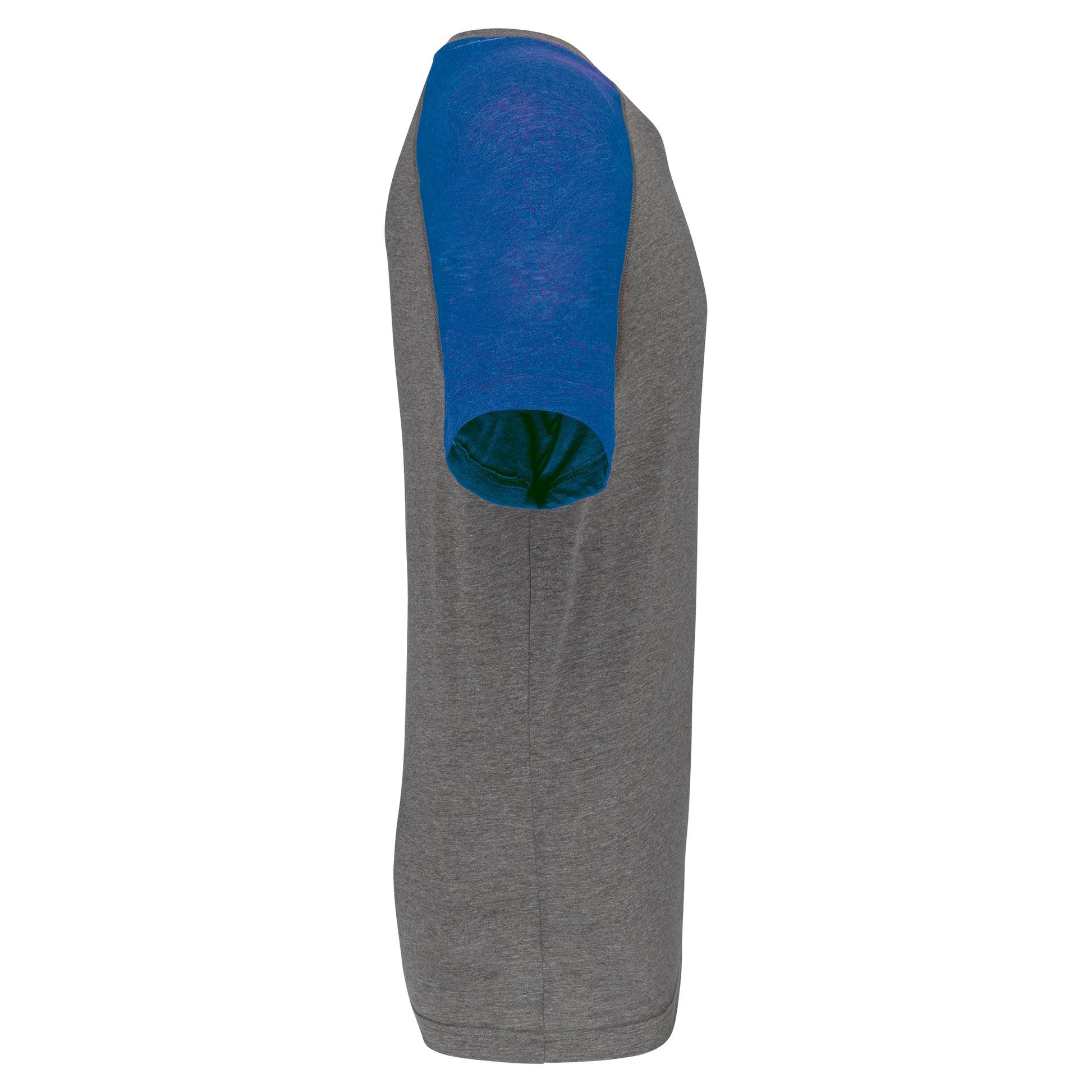 Tweekleurig sport-t-shirt met korte mouwen volwassene