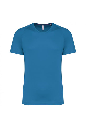 Gerecycled herensport-T-shirt met ronde hals