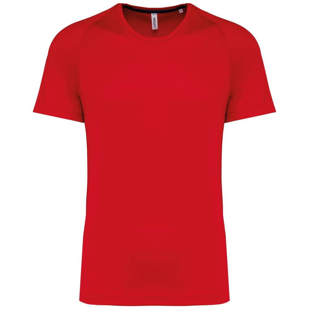 Gerecycled herensport-T-shirt met ronde hals
