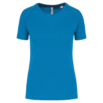 Gerecycled damessport-T-shirt met ronde hals