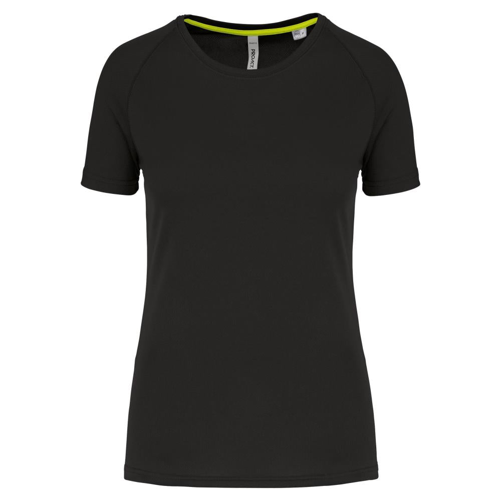 Gerecycled damessport-T-shirt met ronde hals