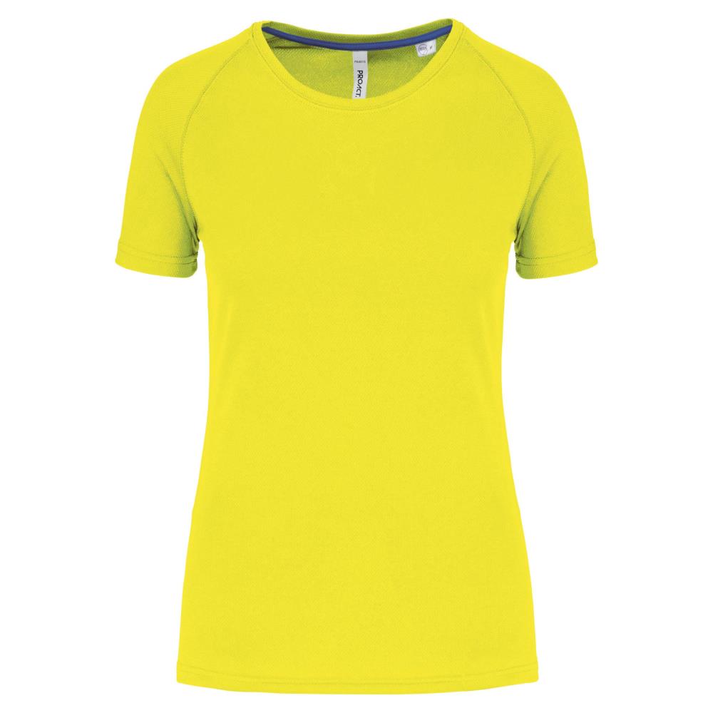 Gerecycled damessport-T-shirt met ronde hals