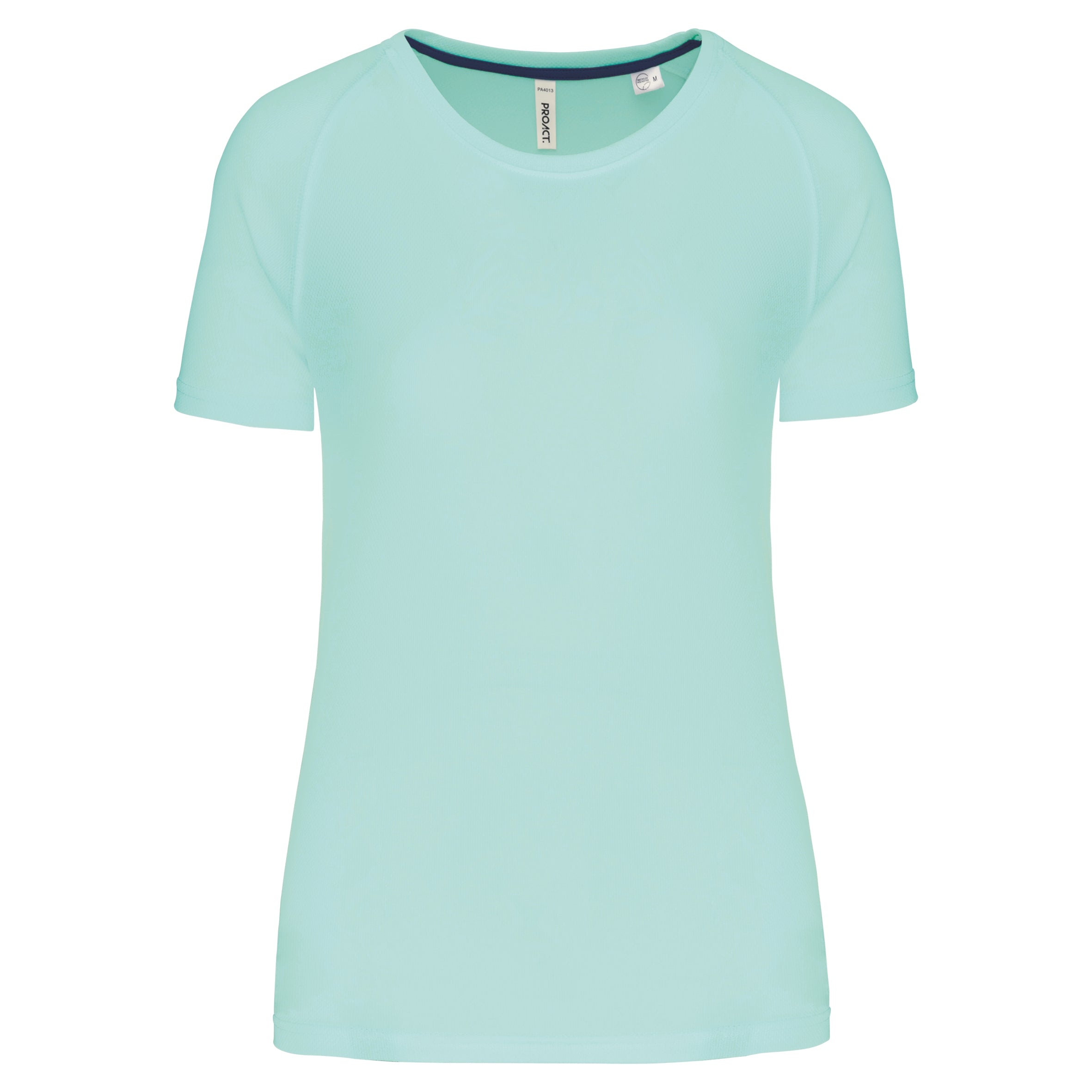 Gerecycled damessport-T-shirt met ronde hals