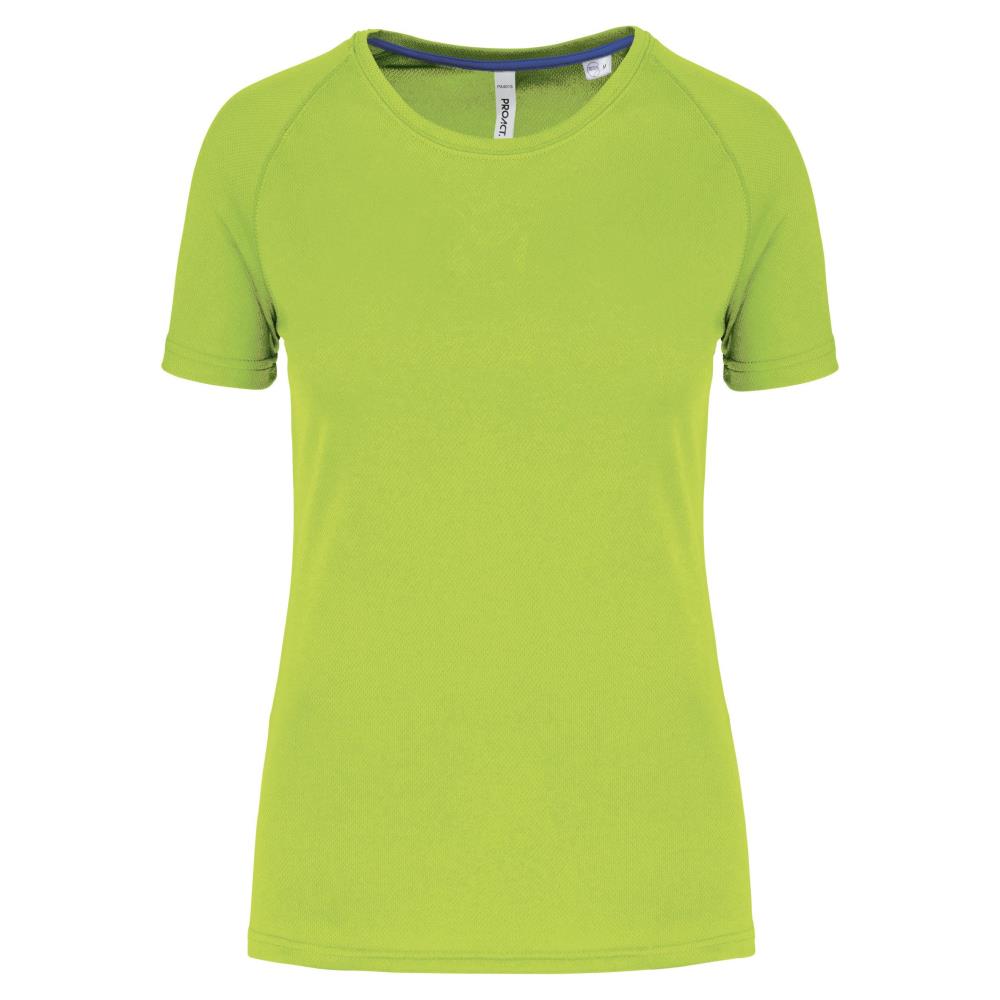Gerecycled damessport-T-shirt met ronde hals