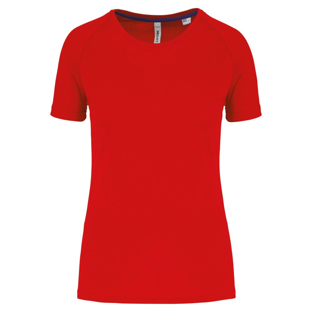 Gerecycled damessport-T-shirt met ronde hals