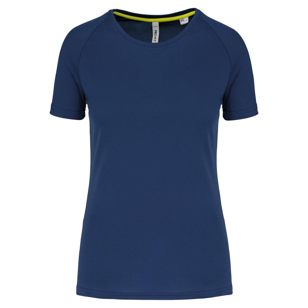 Gerecycled damessport-T-shirt met ronde hals