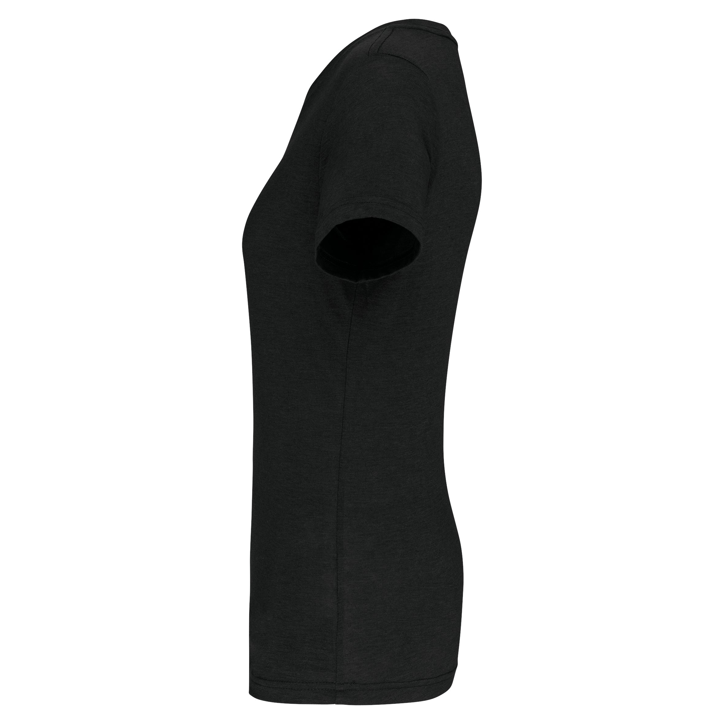 Damessport-T-shirt triblend met ronde hals