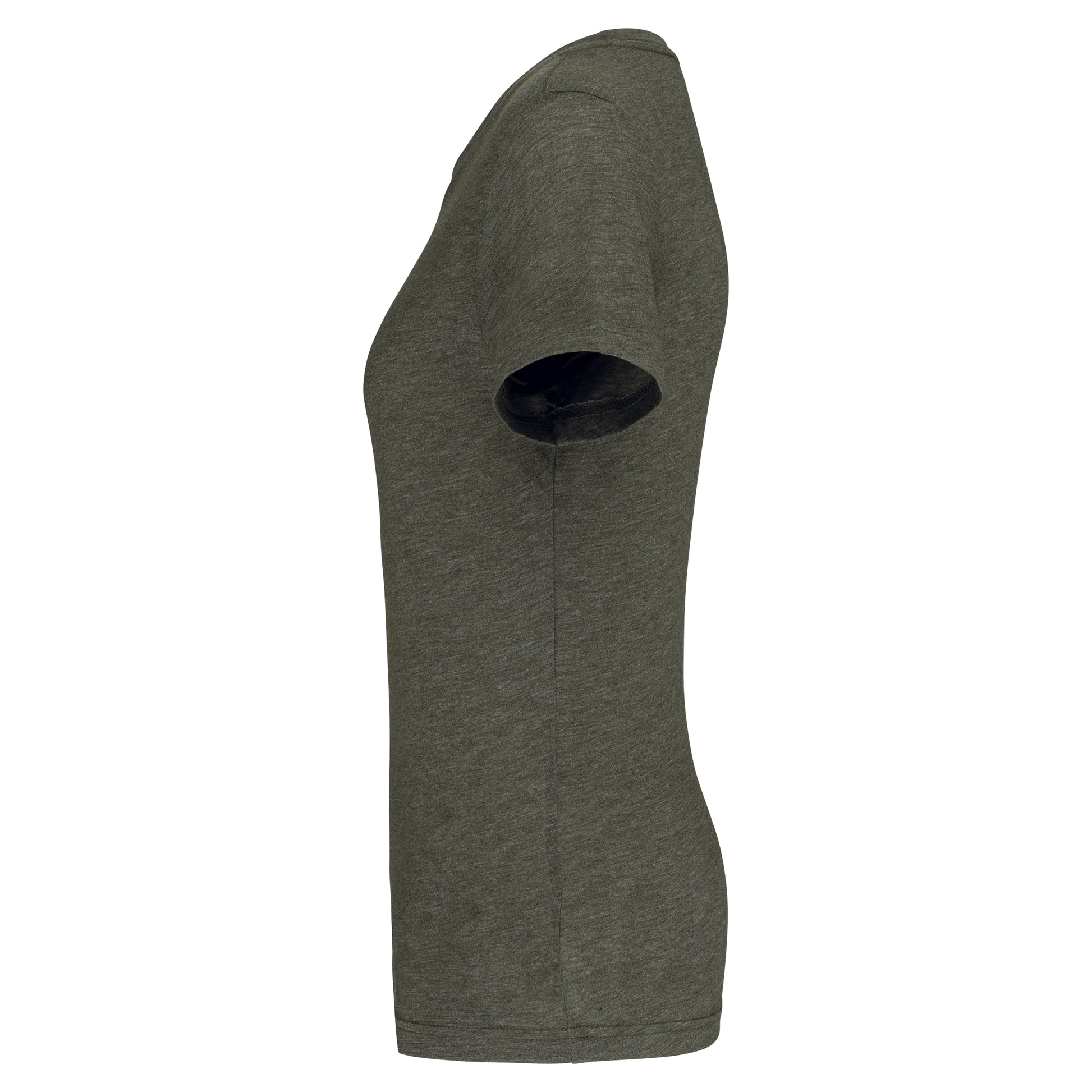 Damessport-T-shirt triblend met ronde hals