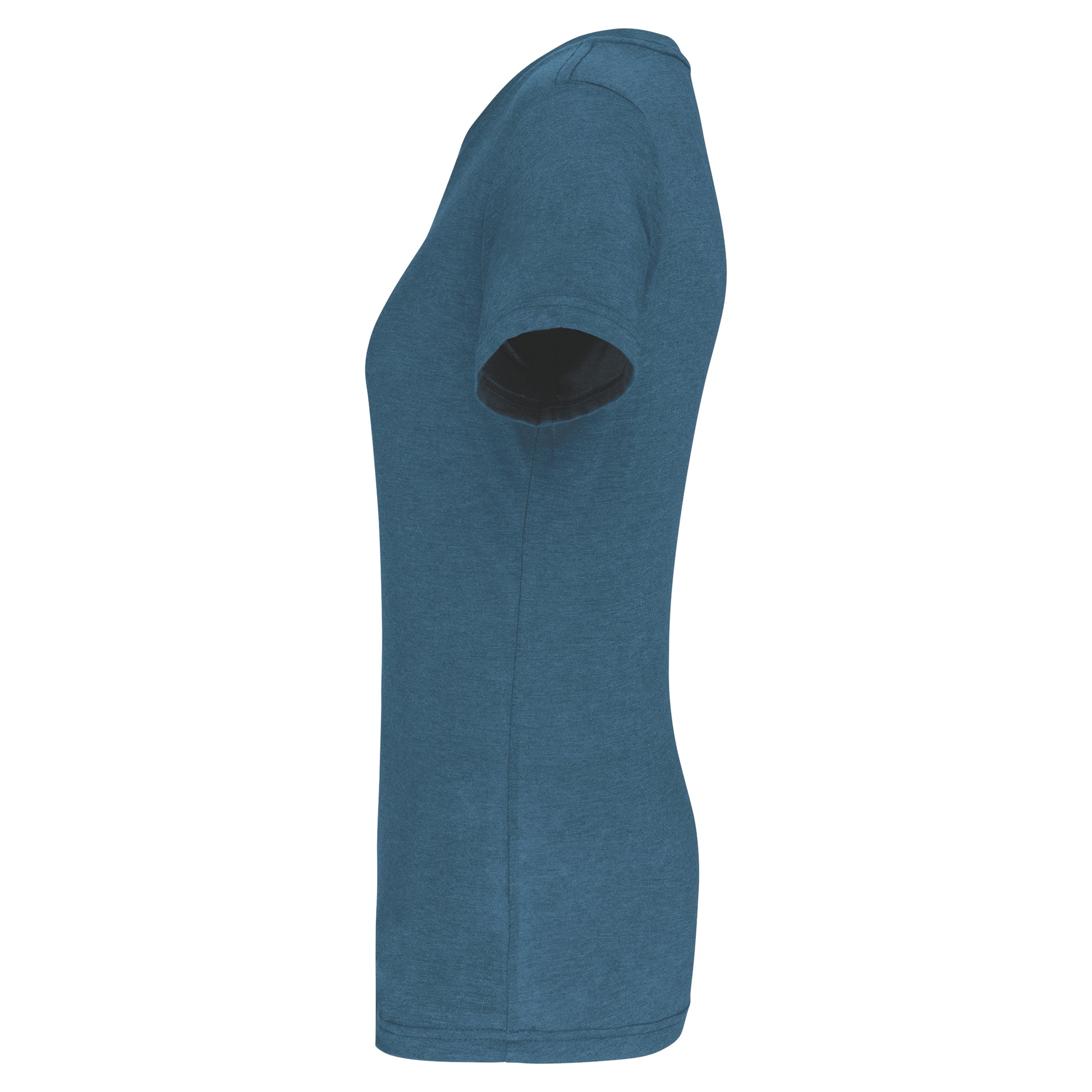 Damessport-T-shirt triblend met ronde hals
