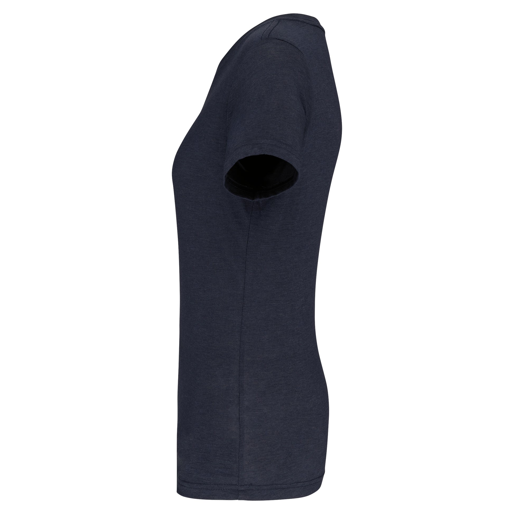Damessport-T-shirt triblend met ronde hals