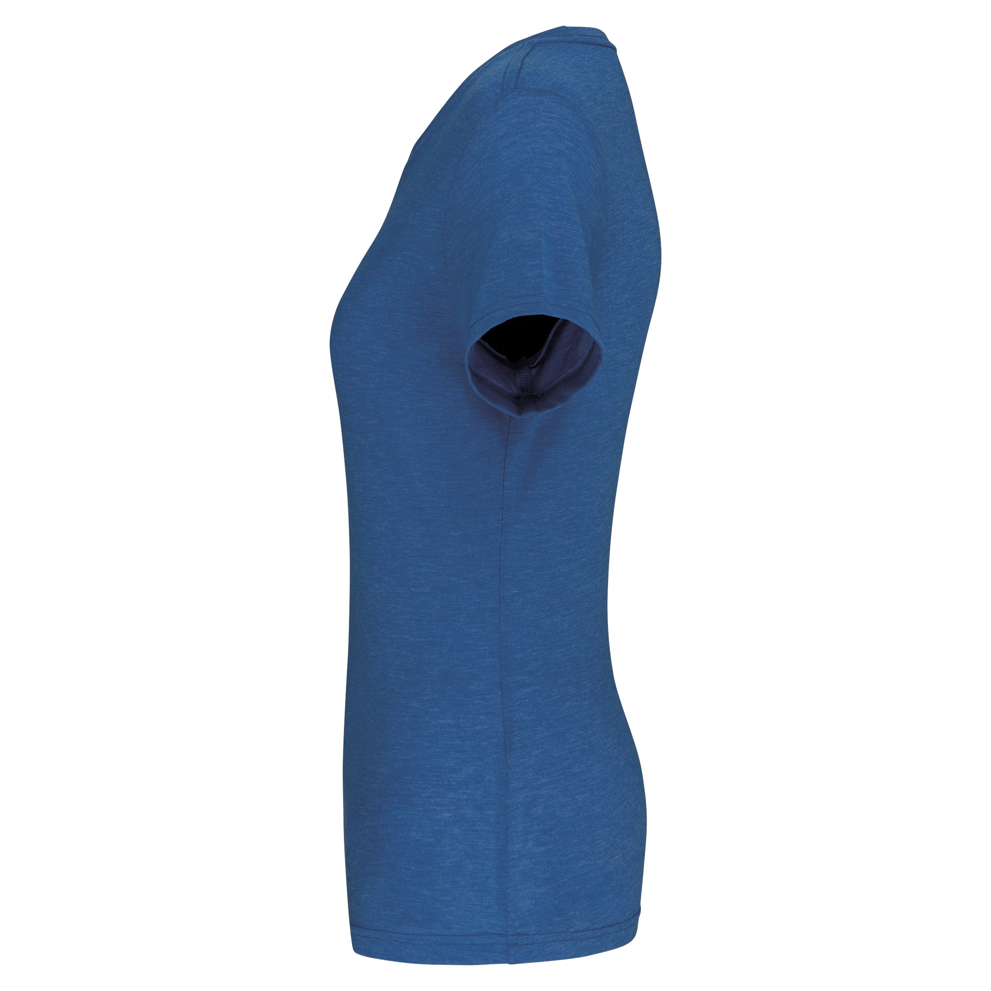 Damessport-T-shirt triblend met ronde hals