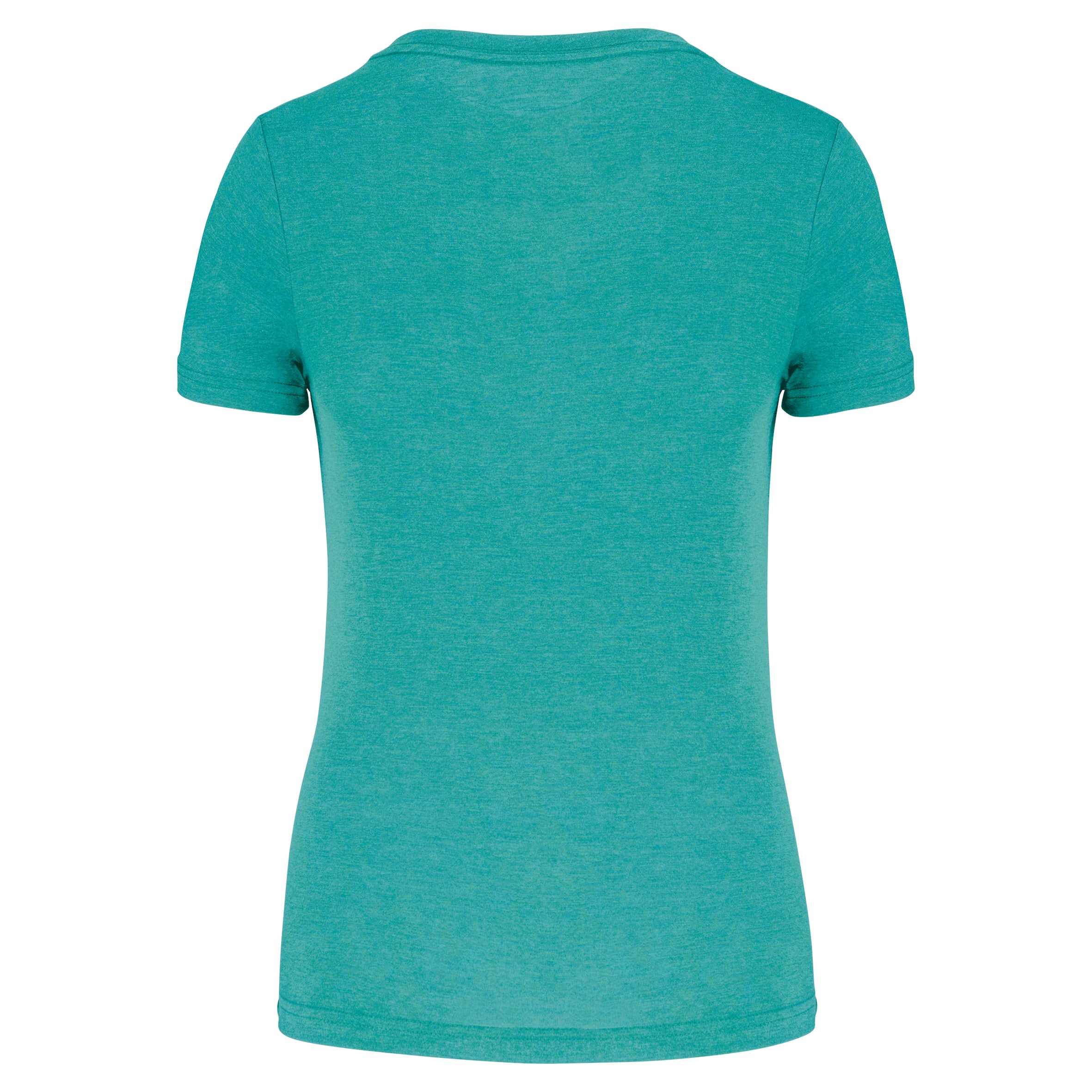 Damessport-T-shirt triblend met ronde hals